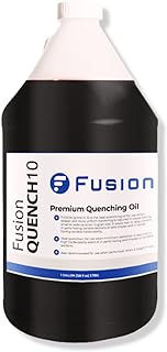 Quenching Oil for Heat Treating Knife Steel | Retains Bright Finish | Deep & Uniform Hardening | Fusion Quench 10 (1 Gallon)