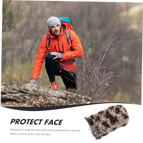 Máscara de esquí de tejido suave con diseño camuflado para hombre y mujer, protector facial completo resistente al viento, cálido y transpirable, ideal para actividades al aire libre en climas fríos miniatura 7