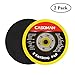 CASOMAN 5-Inch DA Polisher & Sander Pad - Hook & Loop Face - Random Orbital Backing Plate, 5/16''-24 Threads, 2 PCS Set