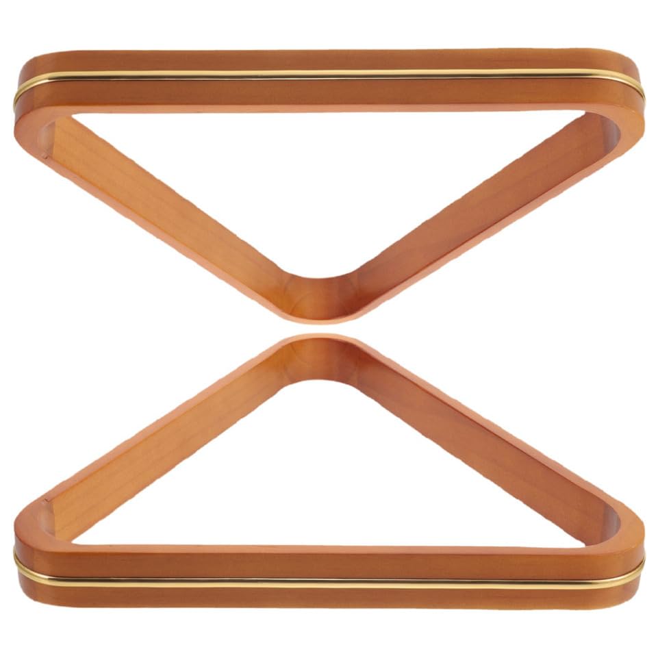 SUPVOX 2pcs Pool Table Cue Ball Triangle Rack Billiards Ball Rack Wooden Triangle for Snooker