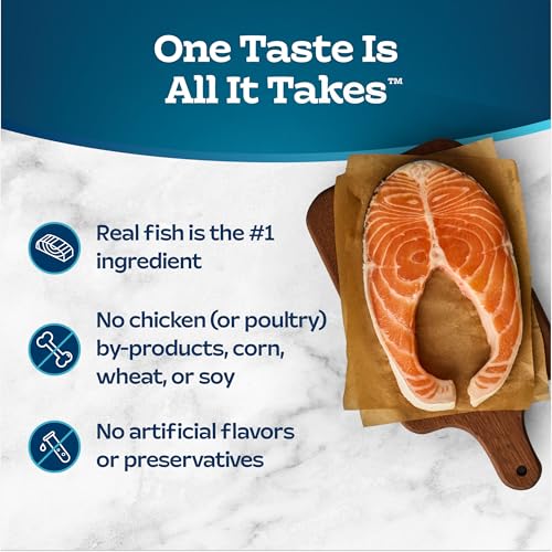 Image of Blue Buffalo Tastefuls Natural Wet Cat Food Cans, Pate Style, Salmon Entree 3-oz Cans (Pack of 4)