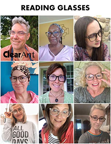 image for Clear Ant 5-Pack Reading Glasses Blue Light Blocking Women Square Nerd