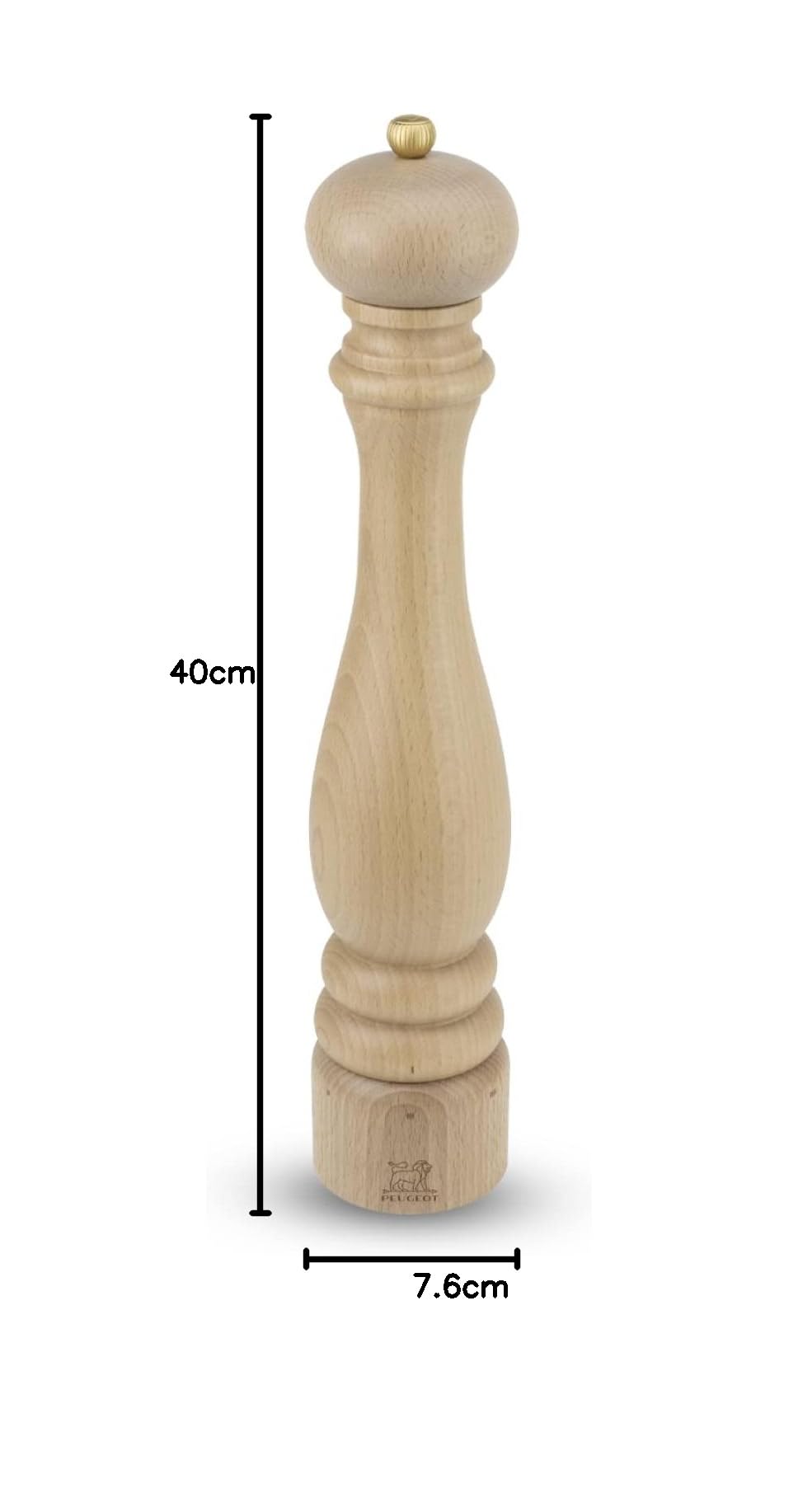 PEUGEOT - Pepermolen Paris u'Select 22 cm peper - 6 vooraf ingestelde PEUGEOT - Pepermolen Paris u'Select 22 cm peper - 6 vooraf ingestelde