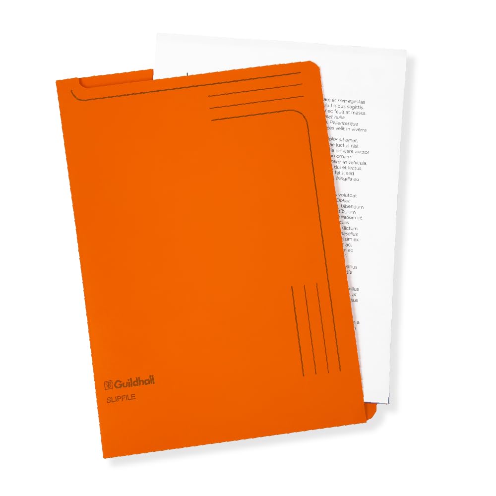 Guildhall 14607 Chemise cartonnée Orange 31 x 22 cm