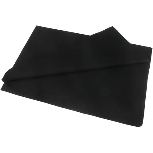 Extra Large 18" x 29" Solid Pre-Cut 100% Cotton Fat Quarters Quilting Fabric Squares for DIY Quilting Patchwork, Scrapbooking, Art Craft Supplies - Black