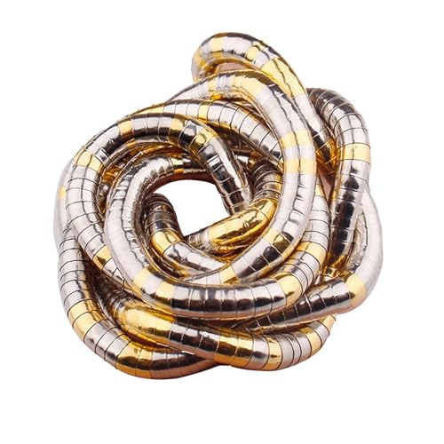 Aoyimy Curved Snake Chain Necklace, Flexible Adjustable Gold Snake Choker, Snake Alloy Necklace, Flexible Necklace Chain Snake Bracelet Women(Multi-Colored)