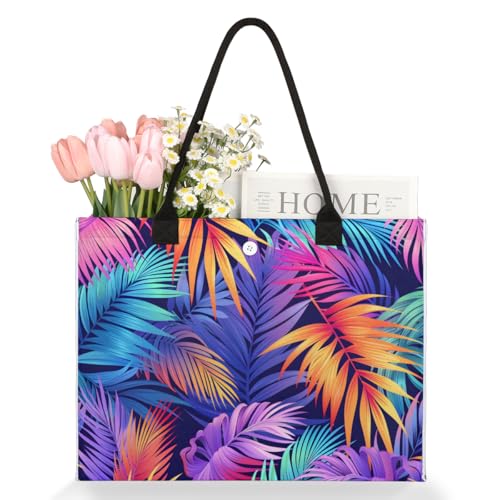 Tote Bag for Women,Travel Storage Shopping Basket with Inner Zipper Pocket Portable Reusable Handbag Gifts023