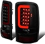 Compatible with Yukon Denali / Suburban / Tahoe GMT800 Pair of 3D LED Tail Brake Lights (Black Housing Smoked Lens)