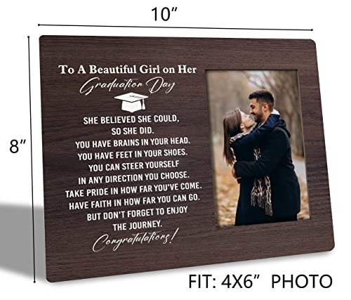 Graduation Gifts Picture Frame, Tabletop Picture Frame Plaque Gift, Wooden Plaque Photo Frame Décor, Graduation Day Gift, Graduating Gift For Her, College Graduation Gift, Graduation Gift For Daughter #TOP2