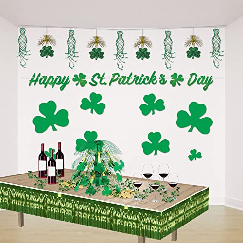 Beistle Green Metallic Plastic Fringe Drape Banner For Parade Floats Happy St Patrick’s Day Mardi Gras Decorations Tinsel Curtain Photo Booth Prop Backdrop Birthday Party Supplies, 15" X 10' #TOP3