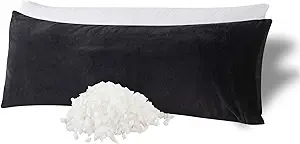 WhatsBedding Memory Foam Body Pillow with Plush Fuzzy Cover, Full Body Pillow for Adults, Long Pillow for Sleeping, Soft Pillow Fluffy Supportive