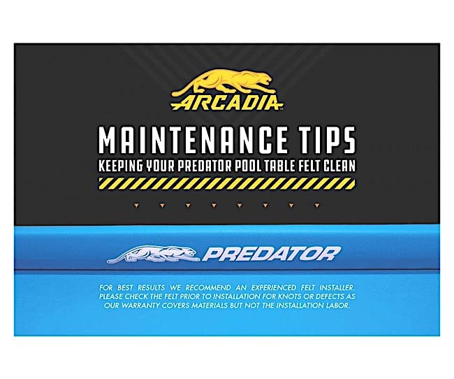 Predator Arcadia Reserve Nine Foot Pool Table Cloth Tournament Blue