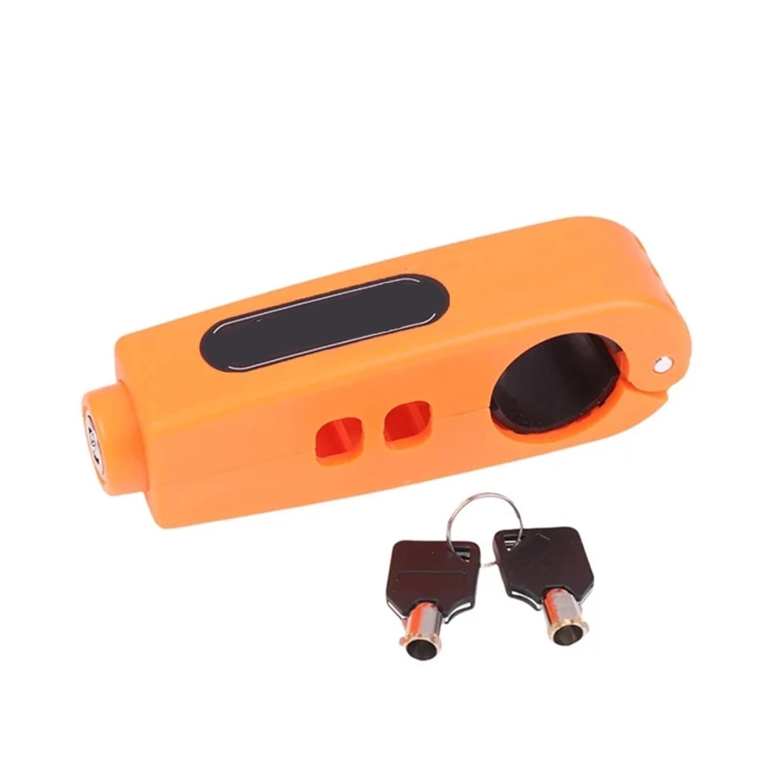 Ycenjepsaz Orange Bike Anti-Theft Lock Electric Bicycle Brake Handlebar Grip Lock Portable Prevent Theft Bike Motorcycle Locks Cycling Accessories(Orange)