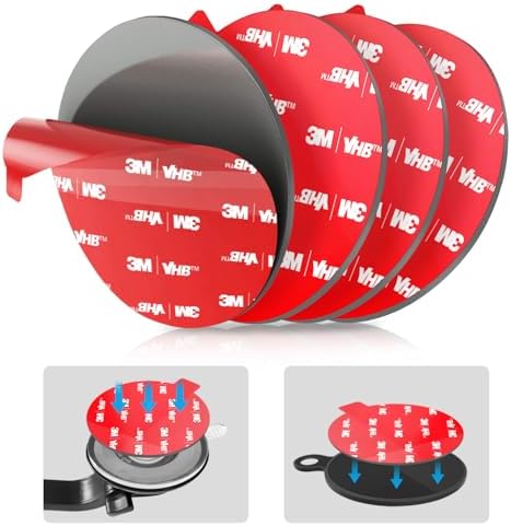 Amazon.com: Sticky Adhesive Pad Replacement for Suction Cup Mount, 5pcs ...