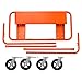 Drywall Cart - Lumber, Wood Paneling, and Plywood Carrier Holds up to 600lbs - Door Dolly with 10-inch Inflatable Wheels by Pentagon Tools (Black)