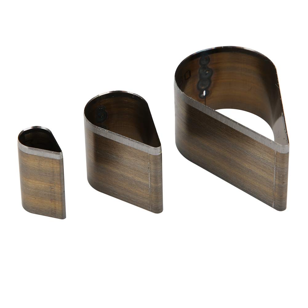 QANYEGN Leather Cuing Die, Leather Pching Tool, Tool Steel Cuing Pching Die Set, Leather Die for Leather Craft(Water Droplet)