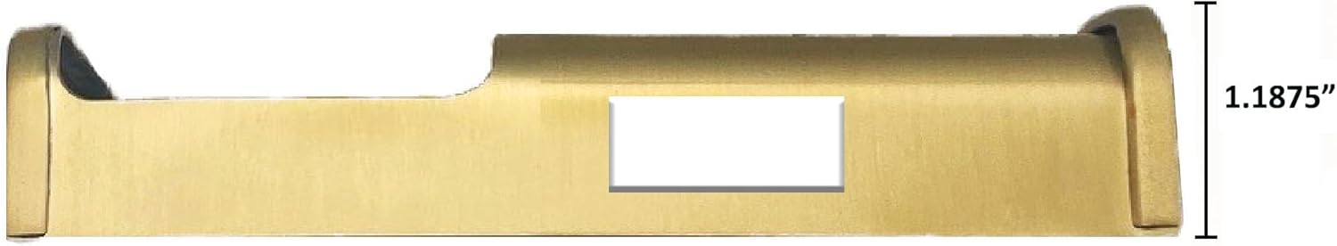 Traditional Video Doorbell Cover (Compatible with Ring 3, 3 Plus, 4, Battery Plus, and Battery Pro) (Brass)