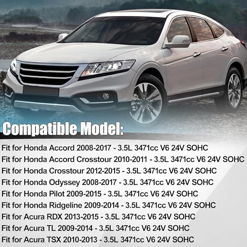 Image of HS26509PT MLS Cylinder Head Gasket Set Compatible with Honda Accord Odyssey Pilot Ridgeline Crosstour 2008-2017 Acura RDX TL TSX 3.5L 2009-2015 Replace HS26509PT J35Z2 J35Z3