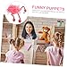 Flamingo Doll Plush String Puppet 22.4 Inch Interactive Pink & Green Marionette Toy for Kids Handcrafted Soft Plush Animal Puppet for Play Performance Storytelling