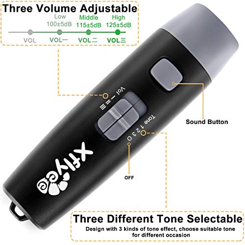 image for Xflyee Electronic Whistle with Lanyard - Adjustable 3 Tone & 3 Volume 