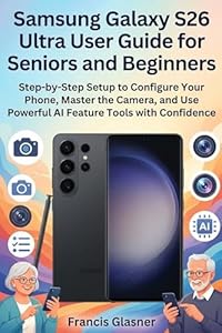 Samsung Galaxy S26 Ultra User Guide for Seniors and Beginners: Step-by-Step Setup to Configure Your Phone, Master the Camera, and Use Powerful AI Feature Tools with Confidence (English Edition)
