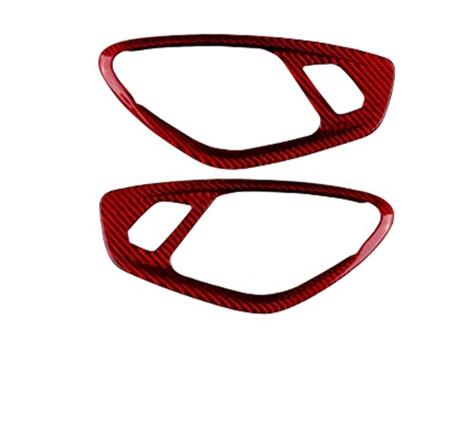 Vetjmua Red Interior Trim For Chevrolet For Camaro 2016-2020 2021 2022 2023 Car Door Inner Handle Interior Trim Real Hard Carbon Fiber Sticker Cover Trim Sticker