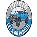 Toyota FJ Cruiser Let's Go Places Round Metal Sign - Fun Toyota Sign for Garage, Shop or Man Cave