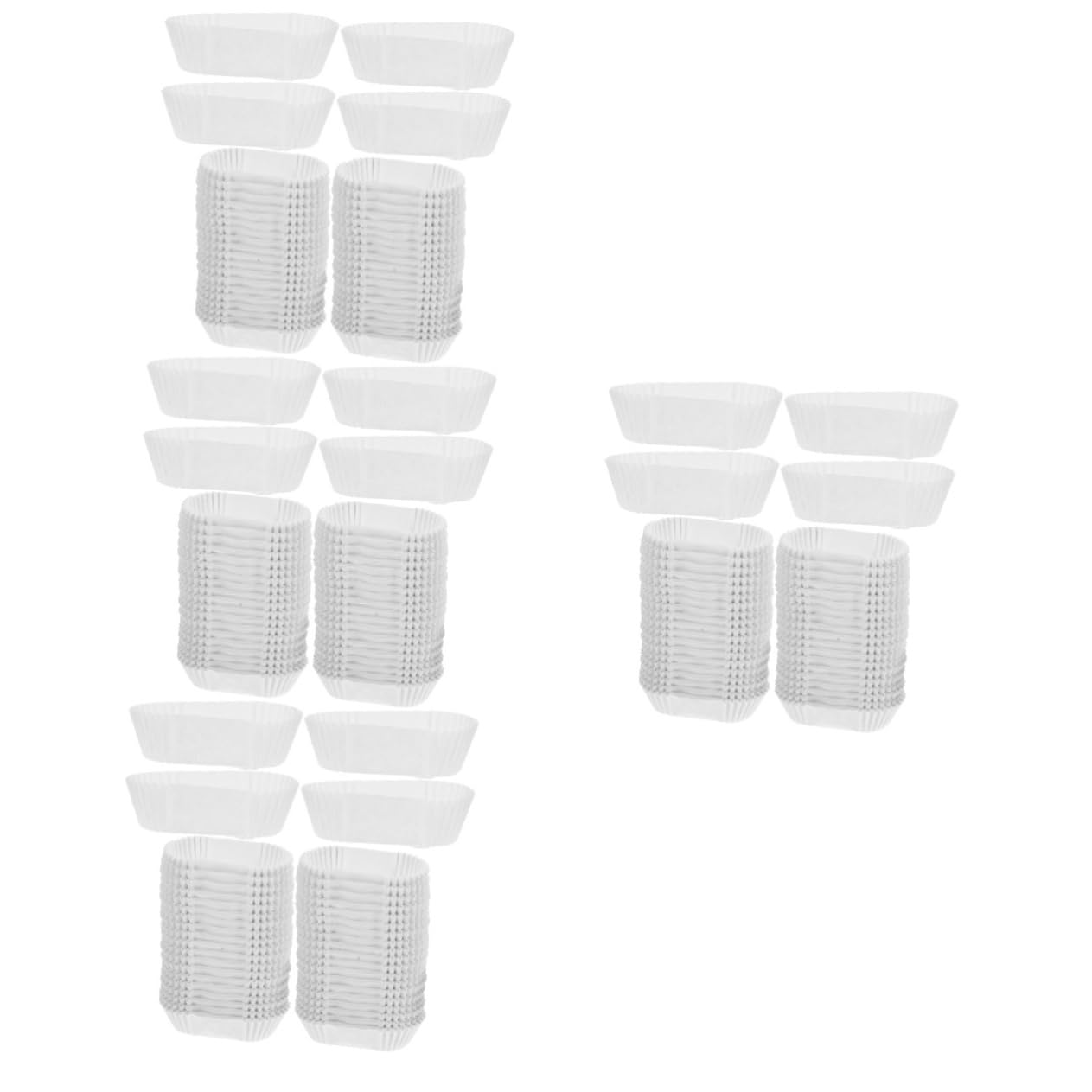 TOPBATHY Tazas Para Pasteles Ovaladas De Alta Temperatura Forros De Cupcake Prueba De Grasa Para Muffins Y Decoración De Fiestas 1000 Piezas*4