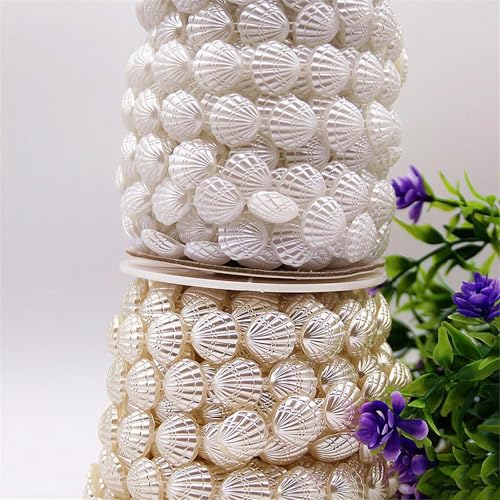 Perles de coquillages en ABS durables pour customiser colliers et bracelets - 7