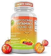 Liposomal Vitamin C Liquid Gel 1100mg - Organic Acerola Cherries & Sunflower Lecithin High Potenc...