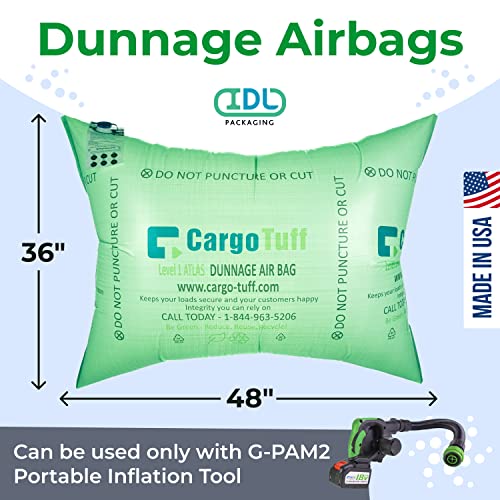 Image of IDL Packaging 36 inch x 48 inch Dunnage Airbag, Woven Polypropylene, Level 1 | Fill The Void in Trucks and Intermodal Shipments, Reusable - Load Securement Airbags for Container Stuffing