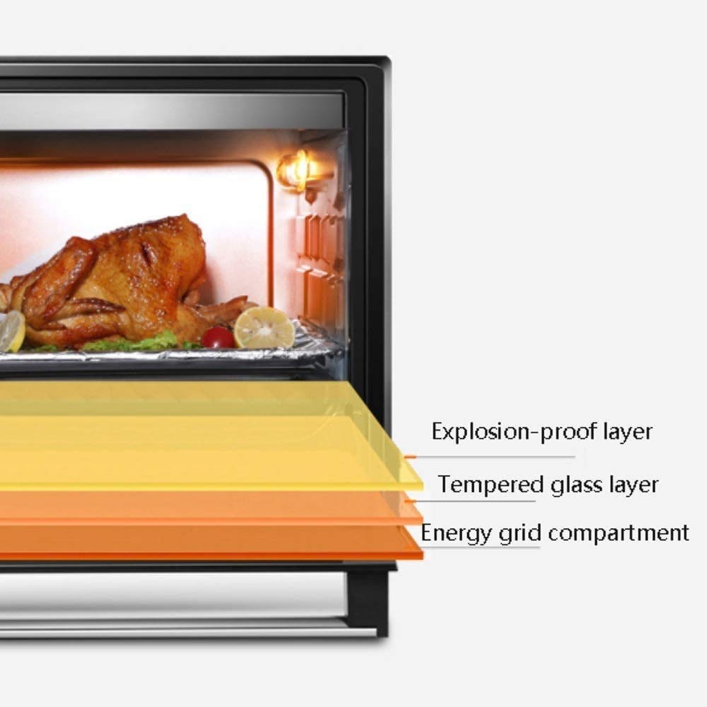 FAXIOAWA Forno Elettrico Forno Domestico Multifunzione Completamente Automatico Mini forni da 35 Litri ad Alta capacità