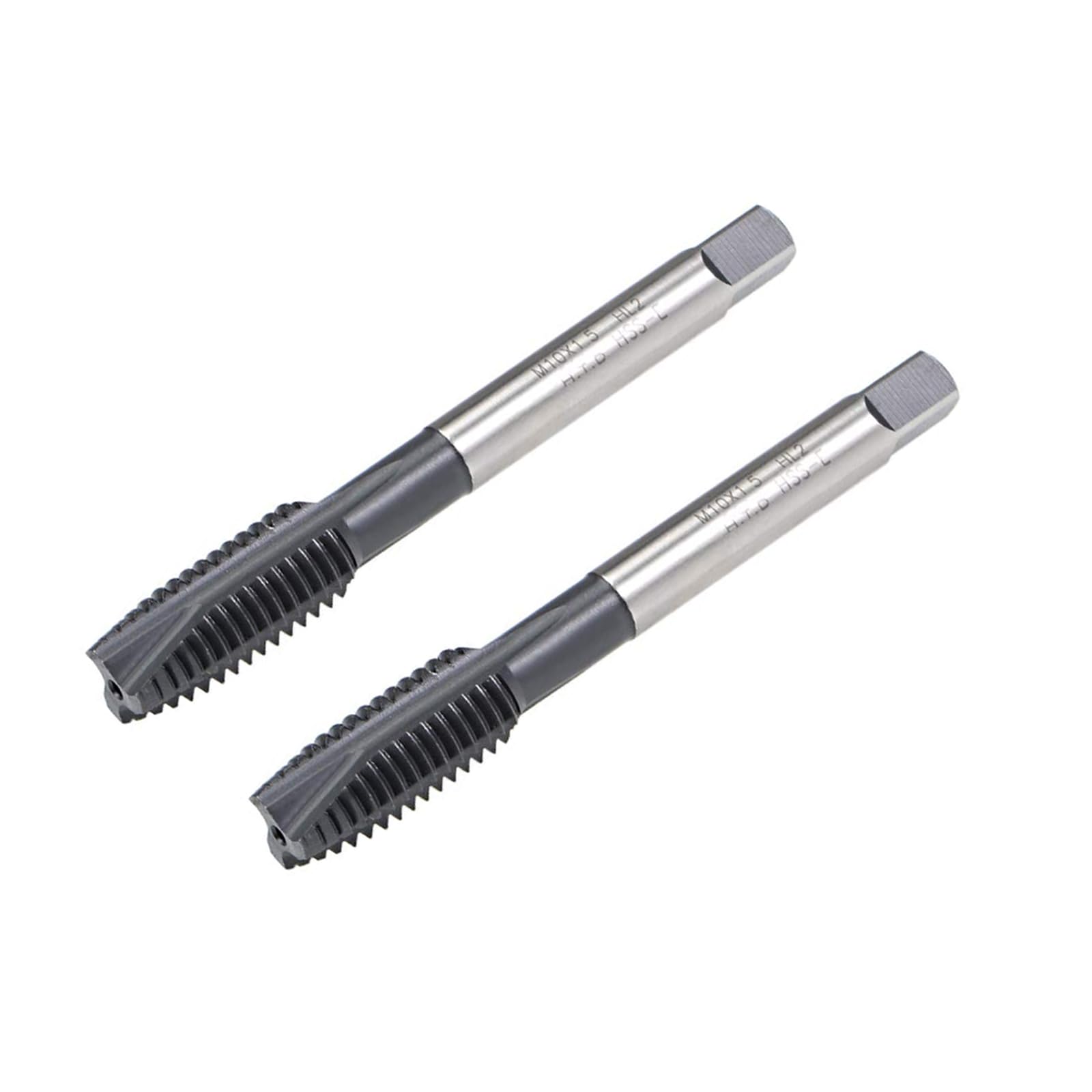 MACHSWON Spiral Point Threading Tap M10 x 1.5mm, for Through-Hole Threads, H2 High Speed Steel, TICN Coated Finish