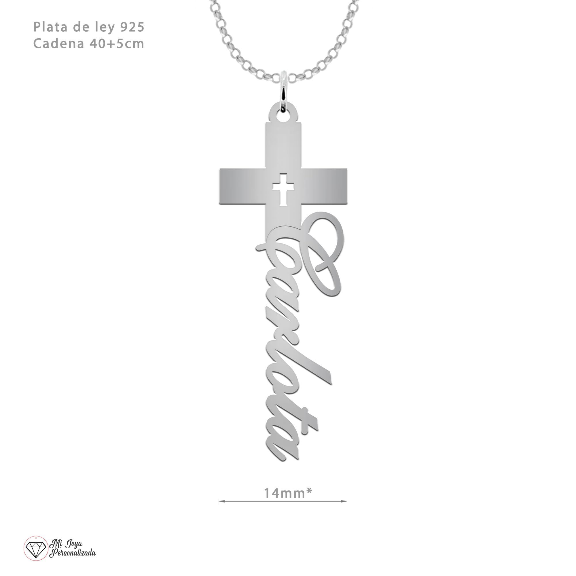 Cruz Comunión Niña o Niño - Regalo Original para Hijo o Nieto en su Primera Comunión o Confirmación (Tipografía NIÑA)