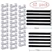 Produktbild QUANHAO Kabelhalter 32Stk Selbstklebende Kabelklemme Klar Kabelhalter,10pcs Klettverschluss,kabelbinder Klettverschluss,Wiederverwendbarer Kabelbinder