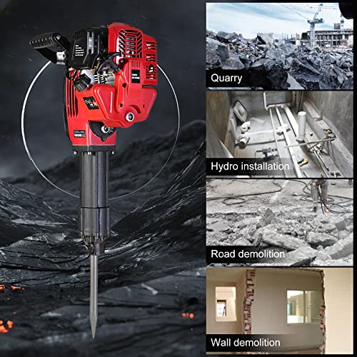 Abbruchhammer, professioneller Elektro-Bohrhammer, 55J Elektro-Unterbrecher, 1900 U/min Presslufthammer für Beton und… – Bild 4