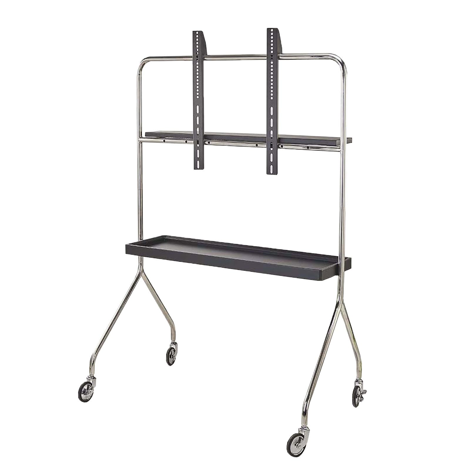 Support TV à roulettes de 43 à 70 pouces mobile et stable supportant max 100 kg noir
