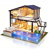 Cuteefun DIY Miniatur Puppenhaus Kit zum BAU Miniatur Haus mit...