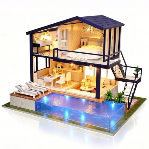Maison poupée miniature bois à monter pour s'offrir un moment de détente créative chez soi