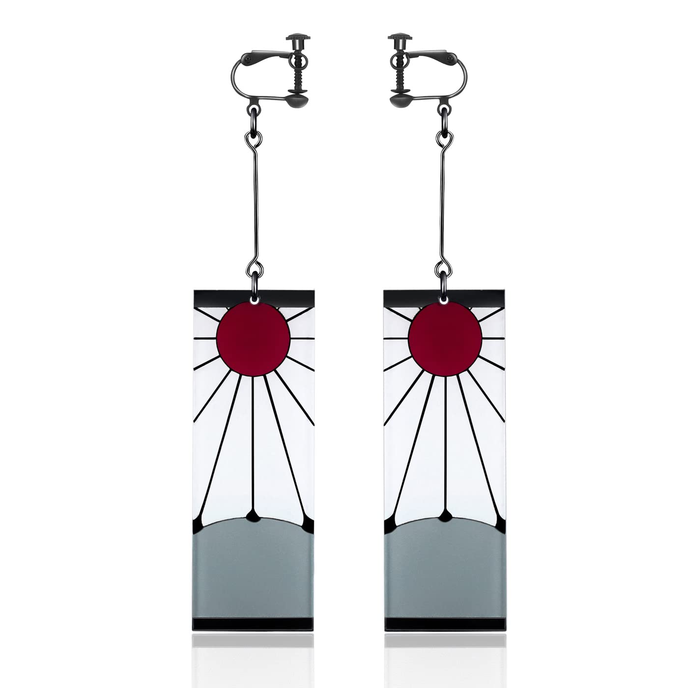 Z Asahi925 Sterling Silver Tanjiro Earrings Anime Demon Slayer