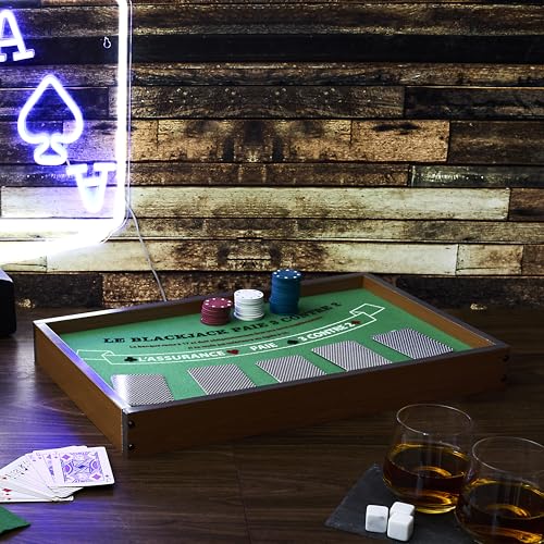 Meister Gadget, MG3490, Bring das Kasino nach Hause mit diesem Spiel des Kasinos 2 in 1 ! Bluffen, Strategie und viel Lachen garantiert mit diesem Spiel von Black Jack und Roulette.