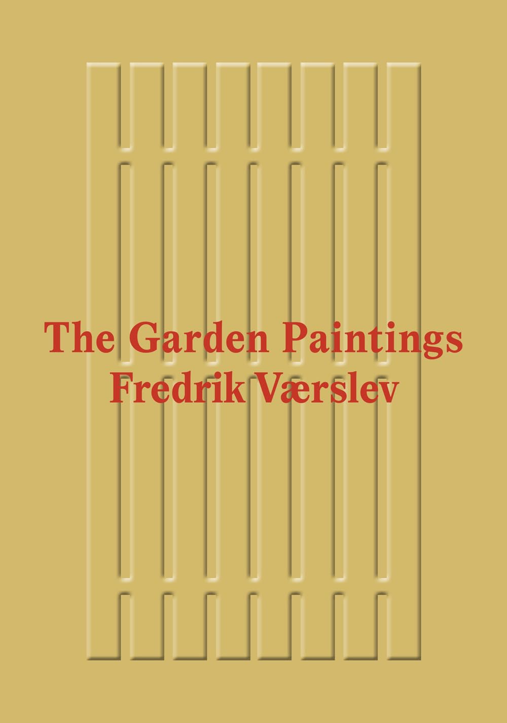 Fredrik Vaerslev - The Garden Paintings idée cadeau idéal passionné de peinture