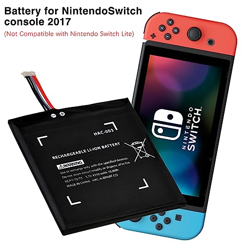 Pickle Power HAC-003 Battery Replacement for Nintendo Switch 2017 Game Console HAC-001 Internal Battery with Tool(Not Compatible with Switch Lite) - Image 4