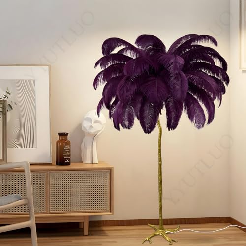 Lámpara de pie de Plumas Azules con 3 temperaturas de color y casquillo LED E14 6