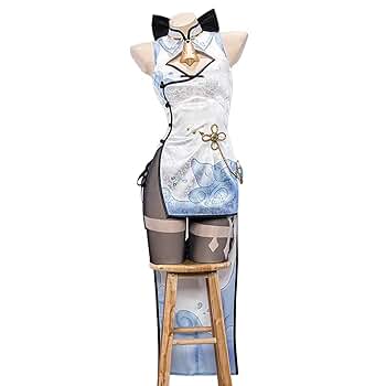 値下げ！甘雨　猫屋チャイナドレス＋メイドセット　コスプレ　Sサイズ 猫屋小舗 原神 コスプレ 甘雨 かんう チャイナドレス 同人服