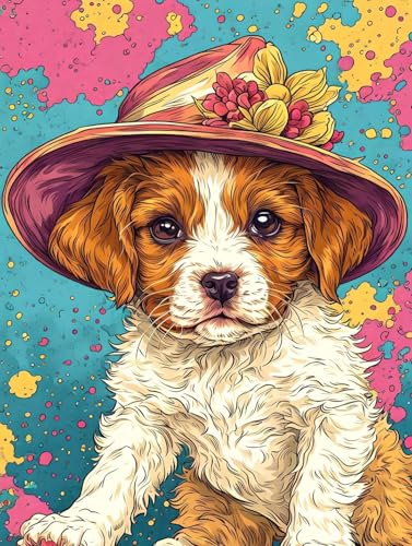 Diamond painting animaux géant 70x100cm contre le stress quotidien