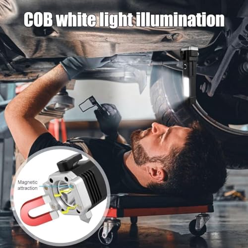 Image of TAMADAA 1 pc Torch Light,LED 3W Torch Light Rechargeable Torch Flashlight,Long Distance Beam Range Car Rescue Torch with Hammer Window Glass and Seat Belt Cutter Built