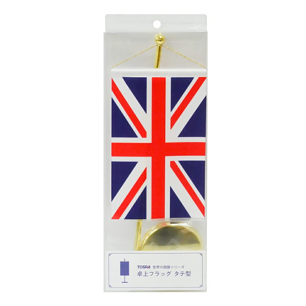 Amazon.co.jp: TOSPA イギリス 英国 UK 国旗 卓上フラッグタテ型 10.5