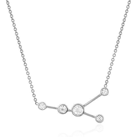 espere Sterling Silver Zodiac Necklace Constellation Jewelry Birthday Gift Sorority Sister Gift