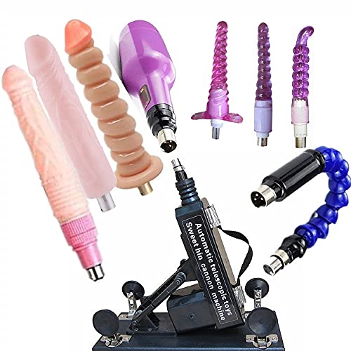 ANLYBID Automatic Inserting Sáº¹x Machine, Automatic and Adjustable sáº¹x Machine Gun, Upgrad Version Strong Automatic Pumping Machine Gun, with 8 Attachments Model ASG45-01SH (Color:Black)